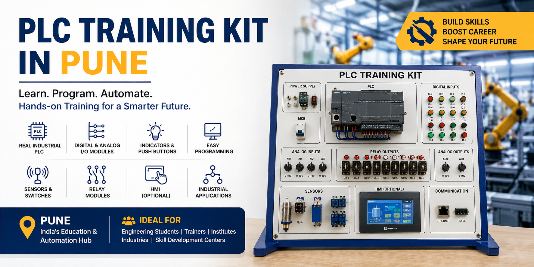 PLC Training Kit in Pune Industrial Automation Training Solutions