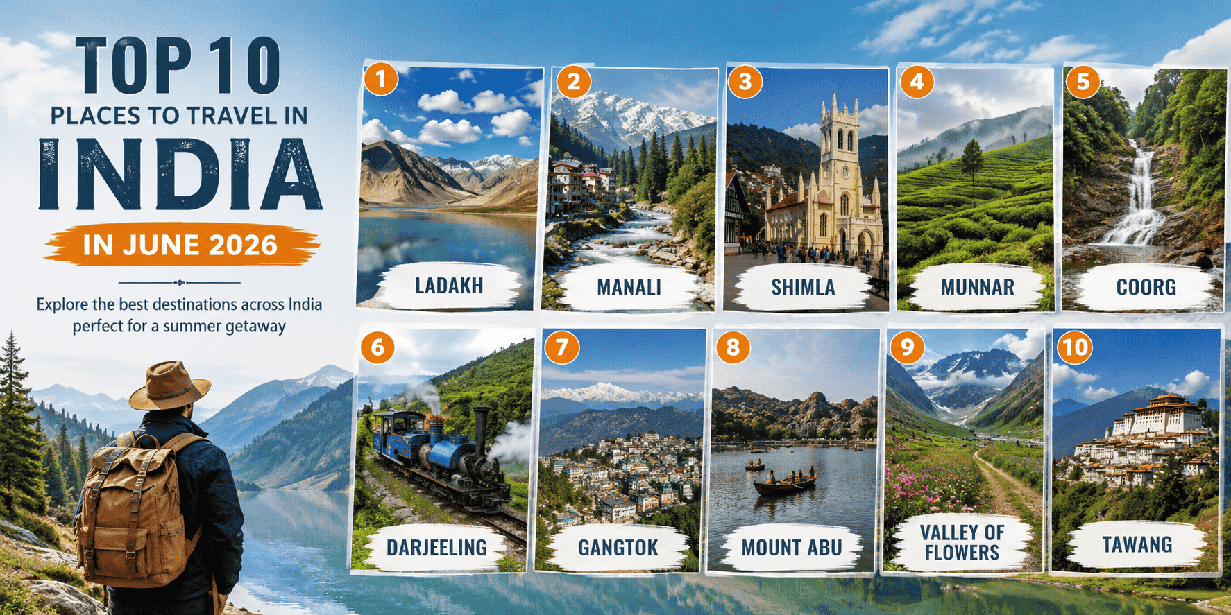 Top 10 Places to Travel in India in June 2026